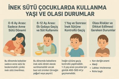 İnek Sütü Çocuklarda Kullanma Yaşı ve Olası Durumlar