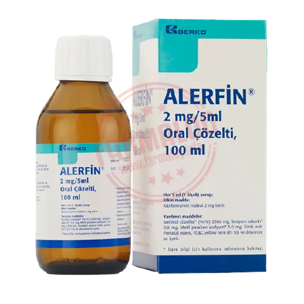 ALERFIN 2 MG/5 ML ORAL COZELTI 100 ML