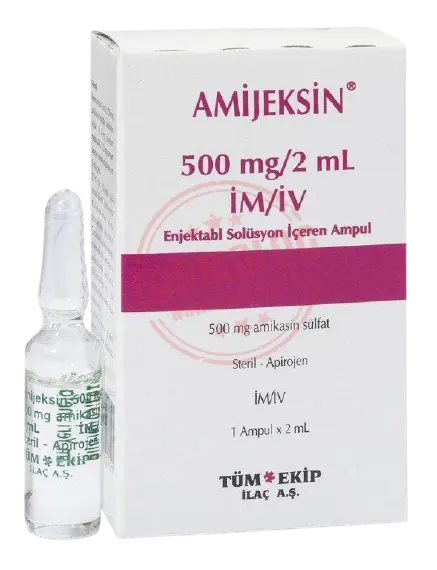 AMIJEKSIN 500 MG/2 ML IM/IV ENJEKSIYONLUK COZELTI (100 AMPUL)