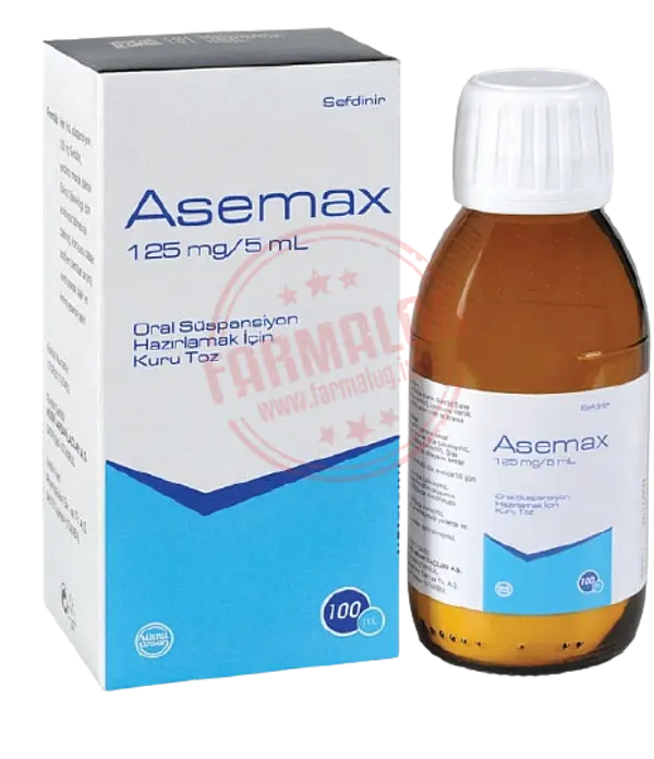 ASEMAX 125 MG/5 ML ORAL SUSPANSIYON HAZIRLAMAK ICIN KURU TOZ 100 ML