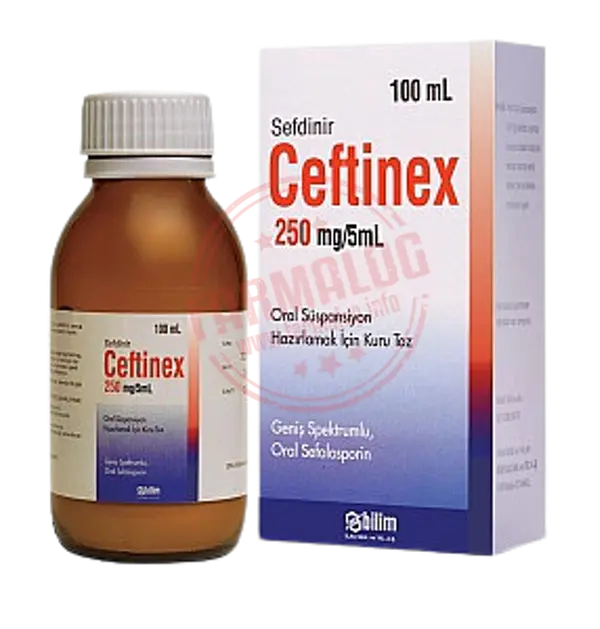 CEFTINEX 250 MG/5 ML 100 ML ORAL SUSPANSIYON ICIN KURU TOZ