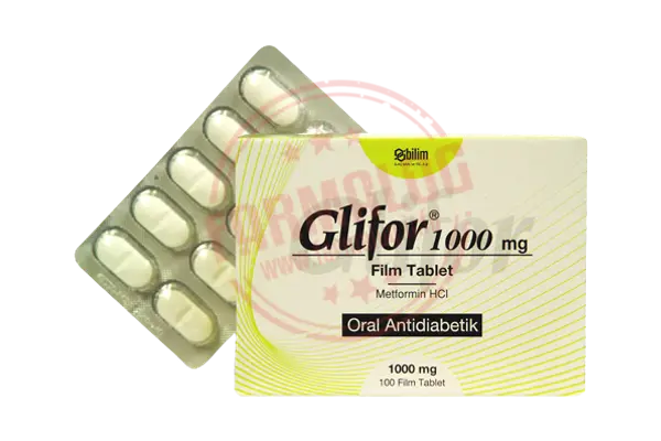 GLIFOR 1000 MG 100 FILM TABLET