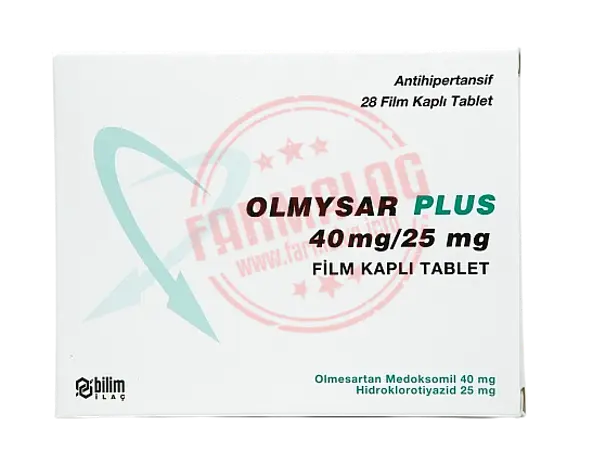 OLMYSAR PLUS 40 MG/25 MG 28 FILM KAPLI TABLET