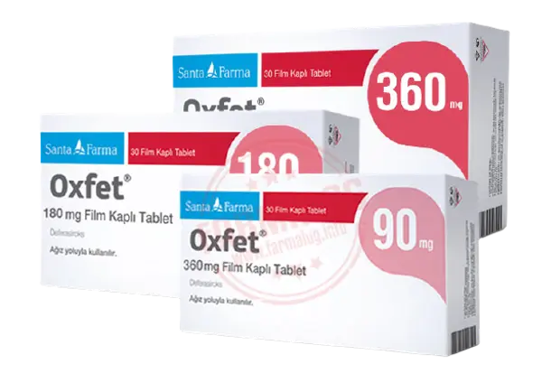 OXFET 180 MG 30 FILM KAPLI TABLET