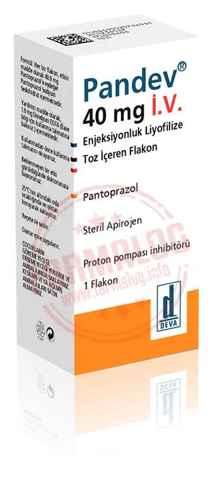 PANDEV 40 MG IV ENJEKSIYONLUK LIYOFILIZE TOZ ICEREN 1 FLAKON