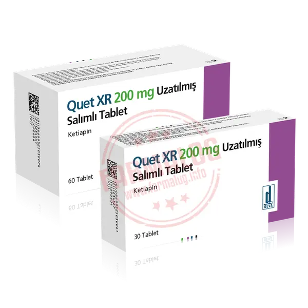 QUET XR 200 MG UZATILMIS SALIMLI 60 TABLET