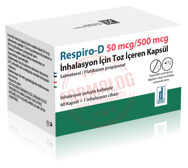 RESPIRO-D 50 MCG/500 MCG INHALASYON ICIN TOZ ICEREN KAPSUL